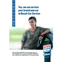 A2 Foamcore poster – New Car Servicing