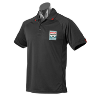 Men's Black/Red Polo